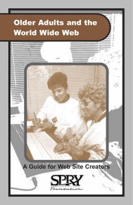 Older Adults and the World Wide Web A Guide for Web Site Creators