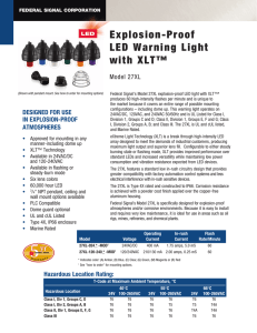 Explosion-Proof LED Warning Light with XLT™