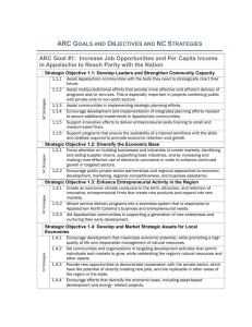 ARC Goals and Objectives and NC Strategies