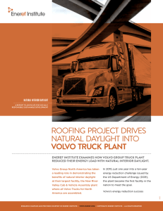 roofing project drives natural daylight into volvo truck plant