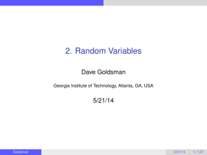 2. Random Variables
