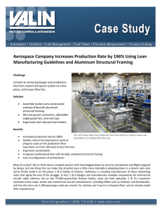 Aerospace Company Increases Production Rate by 196