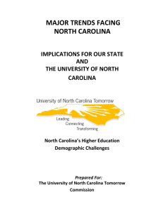 Demographic Trends (Johnson) - University of North Carolina