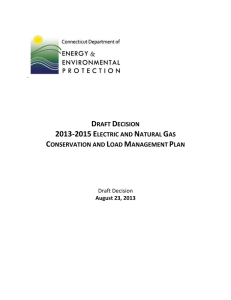 draft decision 2013-2015 electric and natural gas conservation and