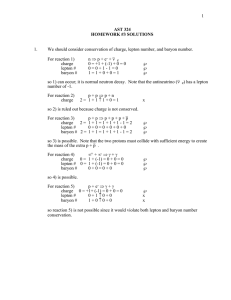 Homework Set 3 Answers