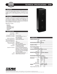 technical specifications jf80