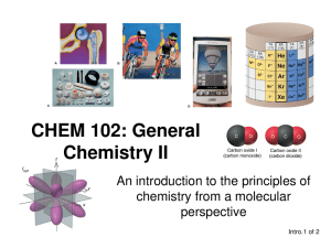 CHEM 102: General Chemistry II