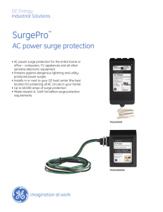 AC power surge protection