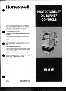 68-0111 - Protectorelay Oil Burner Controls R8184M