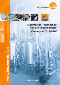 ifm Automation Technology for the Food Industry Catalogue 2015