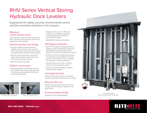 RHV Series Vertical Storing Hydraulic Dock Levelers - Rite-Hite