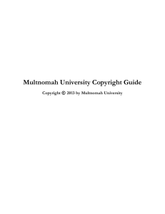 Multnomah University Copyright Guide