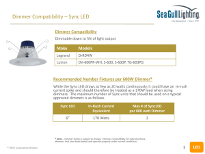 Compatible Dimmers - Sea Gull Lighting