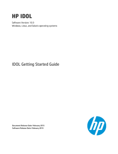 IDOL 10.9 Getting Started Guide