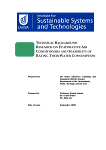 Technical Background Research on Evaporative Air Conditioners