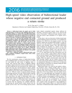 High-speed video observation of bidirectional leader