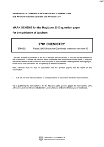 June 2010 (v2) MS - Paper 2 CIE Chemistry A