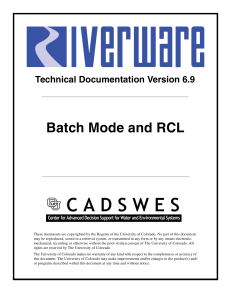 Batch Mode and RCL