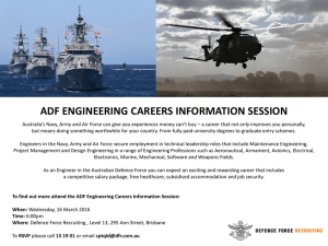 ADF Engineering Careers Information Session