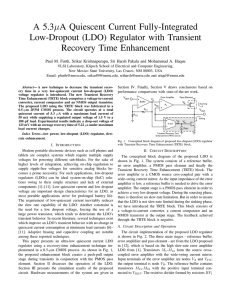 A 5.3μA Quiescent Current Fully-Integrated Low