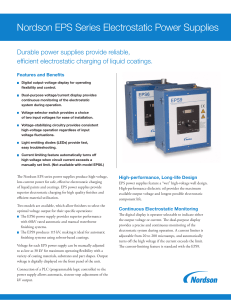 Nordson EPS Series Electrostatic Power Supplies