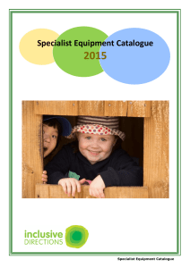 Specialist Equipment Catalogue