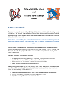Academic Honesty Policy - Richland School District Two