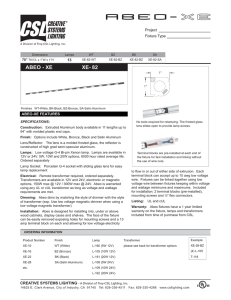 UC_11-09_Spec Sheets.indd - Creative Systems Lighting