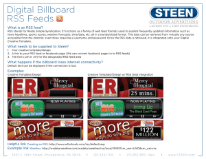 Digital Billboard RSS Feeds