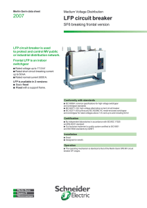 LFP circuit breaker - Schneider Electric