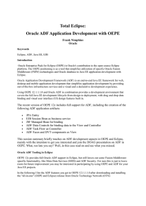 Total Eclipse: Oracle ADF Application Development with