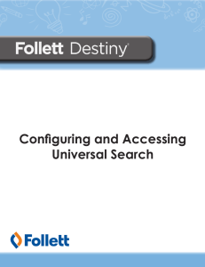 Configuring and Accessing Universal Search - Sign In
