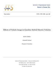 Effects of Vehicle Image in Gasoline