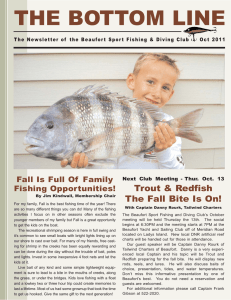 the bottom line - Beaufort Sportfishing and Diving Club