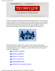Leadwire Selection - Thermo Fisher Scientific