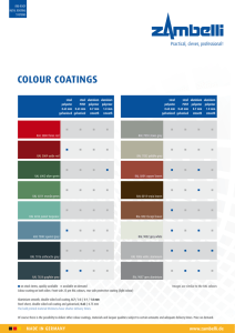 colour coatings