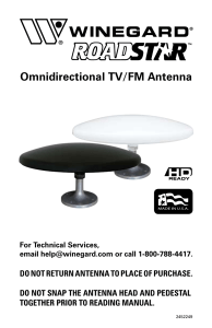 Omnidirectional TV/FM Antenna