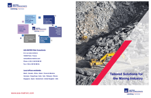 Mining Brochure - AXA MATRIX Risk Consultants