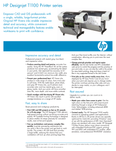 HP Designjet T1100 Printer series