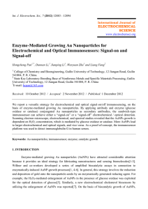 Enzyme-Mediated Growing Au - International Journal of
