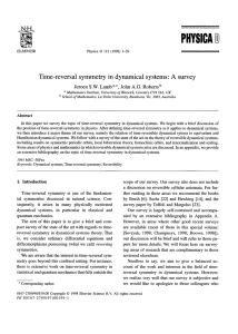 PHYSICA Time-reversal symmetry in dynamical
