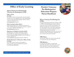 VPK Parent Handbook - Early Learning Coalition of Orange County