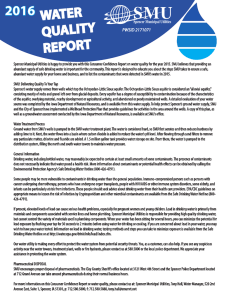 water quality report - Spencer Municipal Utilities