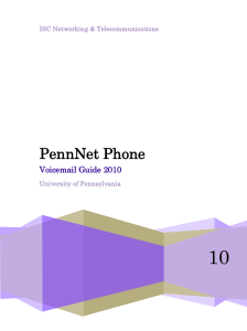 PennNet Phone - University of Pennsylvania