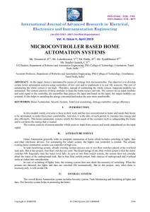 microcontroller based home automation systems