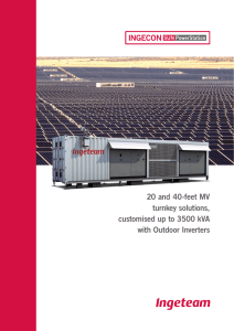 20 and 40-feet MV turnkey solutions, customised up to 3500 kVA