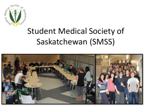 August 2015 - Student Medical Society of Saskatchewan: SMSS