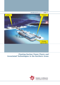 Floating Nuclear Power Plants and Associated