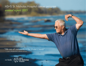 HSHS St. Nicholas Hospital cancer program annual report 2015