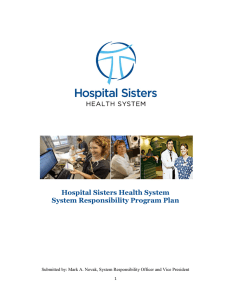 HSHS System Responsibility Program Plan